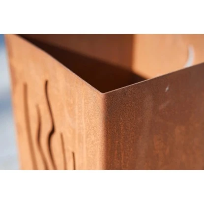 Gartenfreude FeuersäuleDesign Wellen Edelrost 16 X 16 X 50 Cm – Bild 7