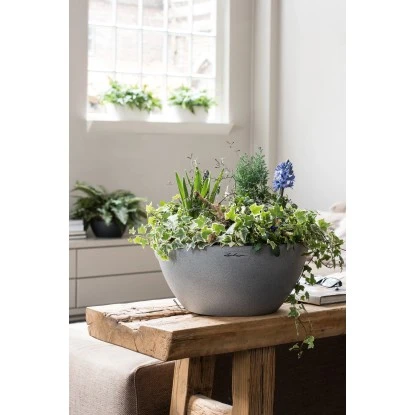 Lechuza Pflanzgefäß Cubeto Stone 30 Steingrau Ø 30 Cm – Bild 4