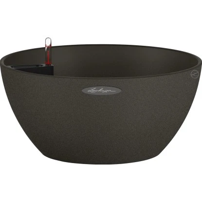 Lechuza Pflanzgefäß Cubeto Stone 30 Graphitschwarz Ø 30 Cm