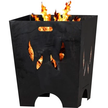 SIENA GARDEN Feuerkorb FLAMIA, Stahl Anthrazit – Bild 3