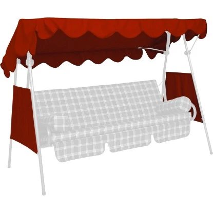 Sonnendach Für Hollywoodschaukel 120 X 200 Cm Bordeaux