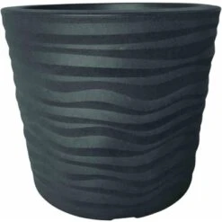 Siena Garden Pflanzgefäß Madrid Anthrazit Ø 35x30 Cm