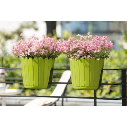 Emsa Poétic Landhaus Original Geländertopf Ø 30 Cm Dunkelgrün – Bild 2