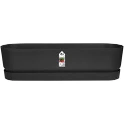 Elho Übertopf Greenville 18,5 Cm X 69 Cm Living Schwarz