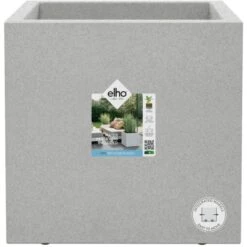 Elho Pflanztopf Vivo Next 30 Cm X 30 Cm X 30 Cm Living Beton Mit Rollen