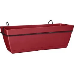 Florus Geländertopf-Set Paris 50 Cm Dunkelrot