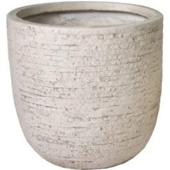 M Collections Pflanztopf Utah Egg Pot 51 Cm X 51 Cm Beige