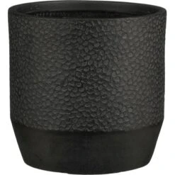 Mica Decorations Blumentopf Quito Outdoor 37 Cm X 37 Cm X 37 Cm Magnesium Schwar
