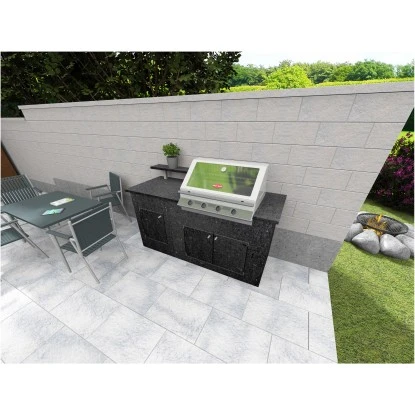 Häusler Outdoor-Küche Azul Noche 180 Cm X 60 Cm X 110 Cm Barpl. Auf Edelstahlst. – Bild 2