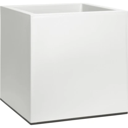 Elho Pflanztopf Vivo Matt Mit Rollen 39 Cm X 39 Cm X 41 Cm Weiß