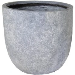M Collections Pflanzgefäß Arizona Egg Pot Ø 45 Cm X 43 Cm Grau