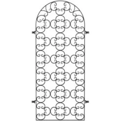 Eleo Rankgitter Rosa 190 Cm X 82 Cm Schwarz