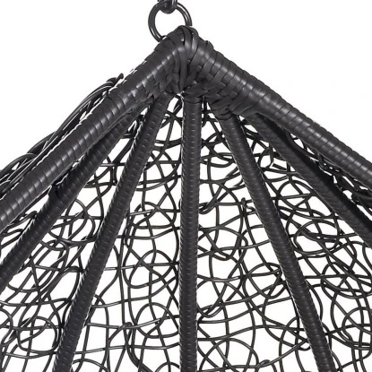 Home Deluxe Hängesessel-Korb Cielo Aus Polyrattan Grau – Bild 2