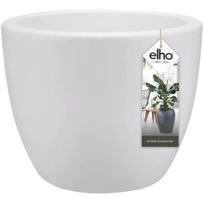 Elho Blumentopf Pure Soft Mit Rollen Ø 39 Cm Weiß