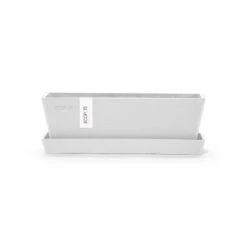 Ecopots Pflanztopf Bruges Mini Weiß 25 Cm X 9 Cm X 8,4 Cm