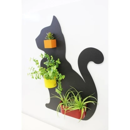 KalaMitica Metallplatte Katzen-Form 56 Cm X 38 Cm Anthrazit – Bild 4
