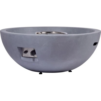 Dobar Outdoor-Feuerschale Mit Gasflamme Lunar Ø 90 Cm Grau – Bild 3