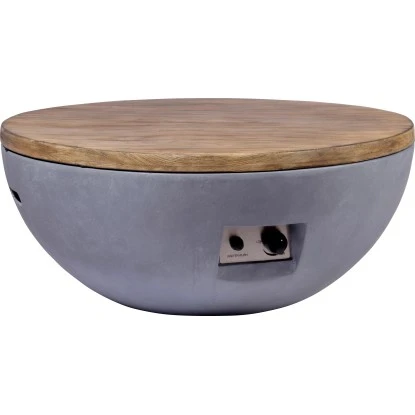 Dobar Outdoor-Feuerschale Mit Gasflamme Lunar Ø 90 Cm Grau – Bild 5